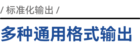 多种通用格式输出